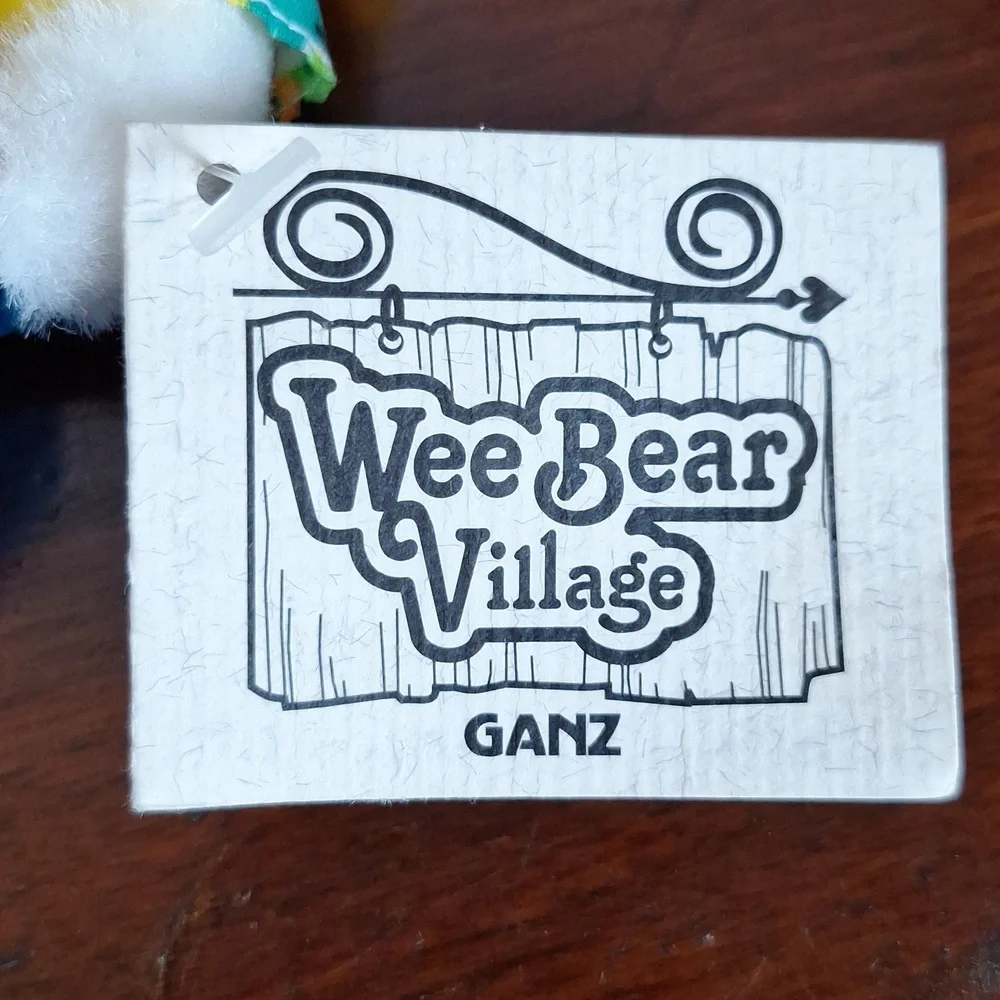 Collectible teddy bears from the Ganz brand, specifically from the Wee Bear Vill